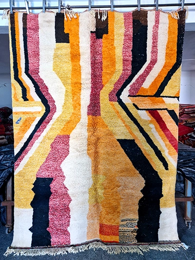 9x7 moroccan rug colorful