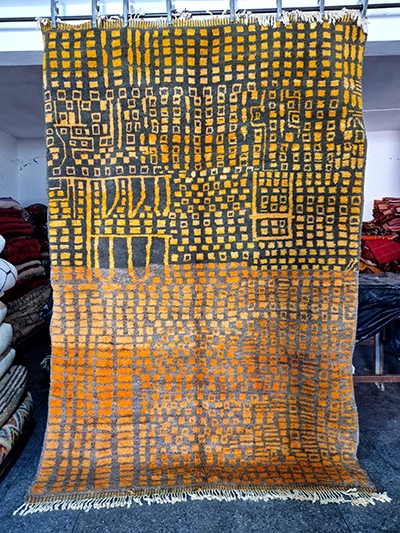10x6 moroccan rug orange