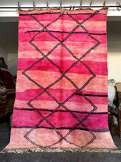 10x6 moroccan rug pink