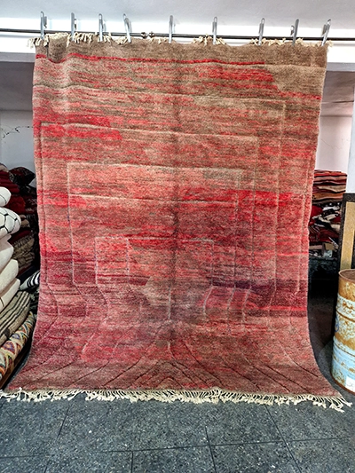 9x8 moroccan rug red