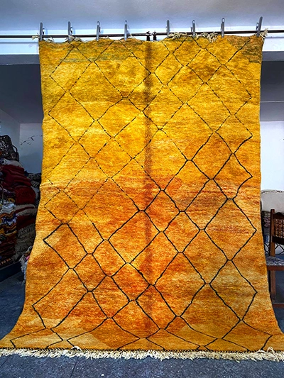 11x7 moroccan rug yellow