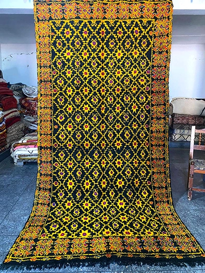 12x6 moroccan rug yellow